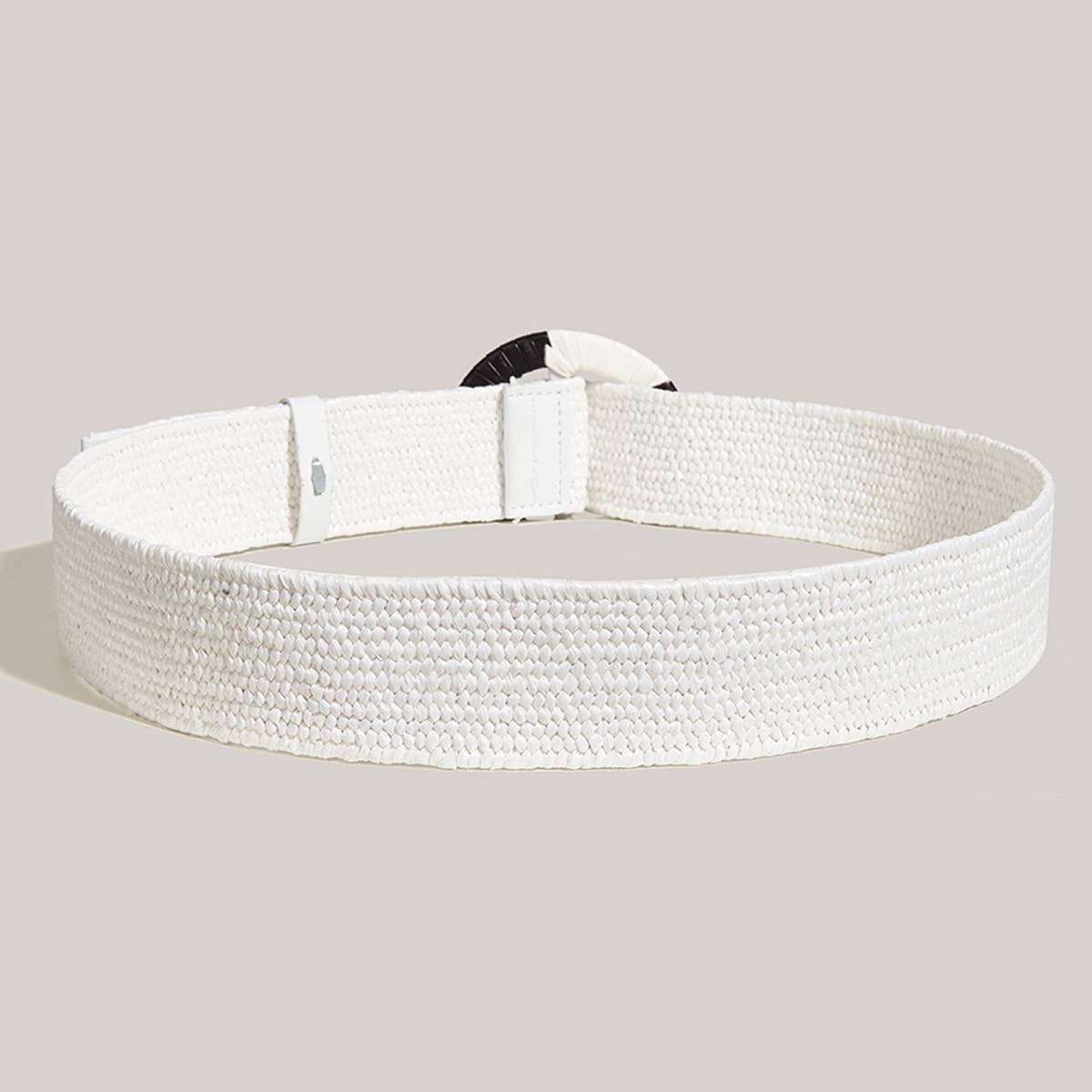 BOHEMIAN HANDWOVEN BLACK AND WHITE BELT_CWABE0443