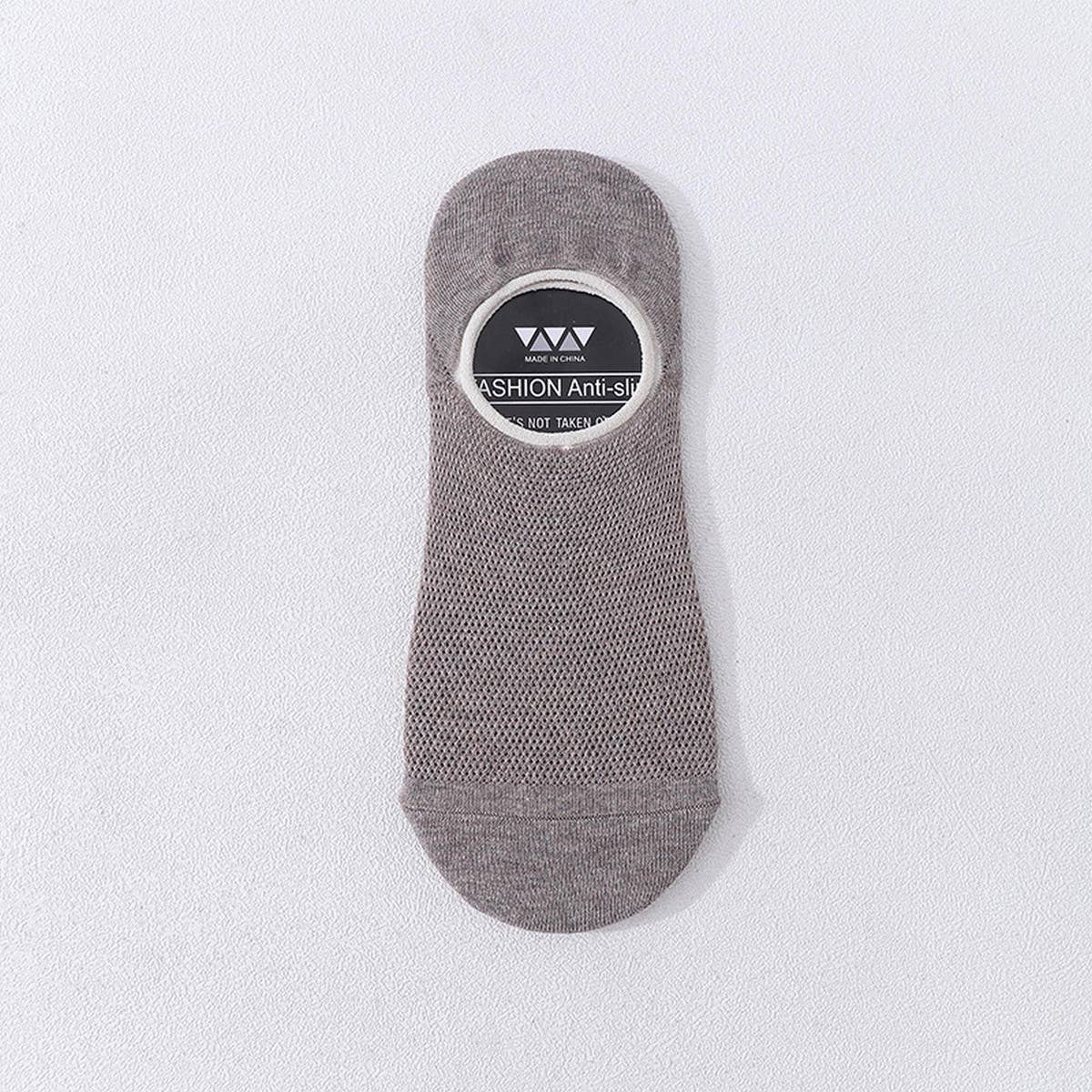 CASUAL SOLID COLOR HOLLOW SOCKS_CWMS0437