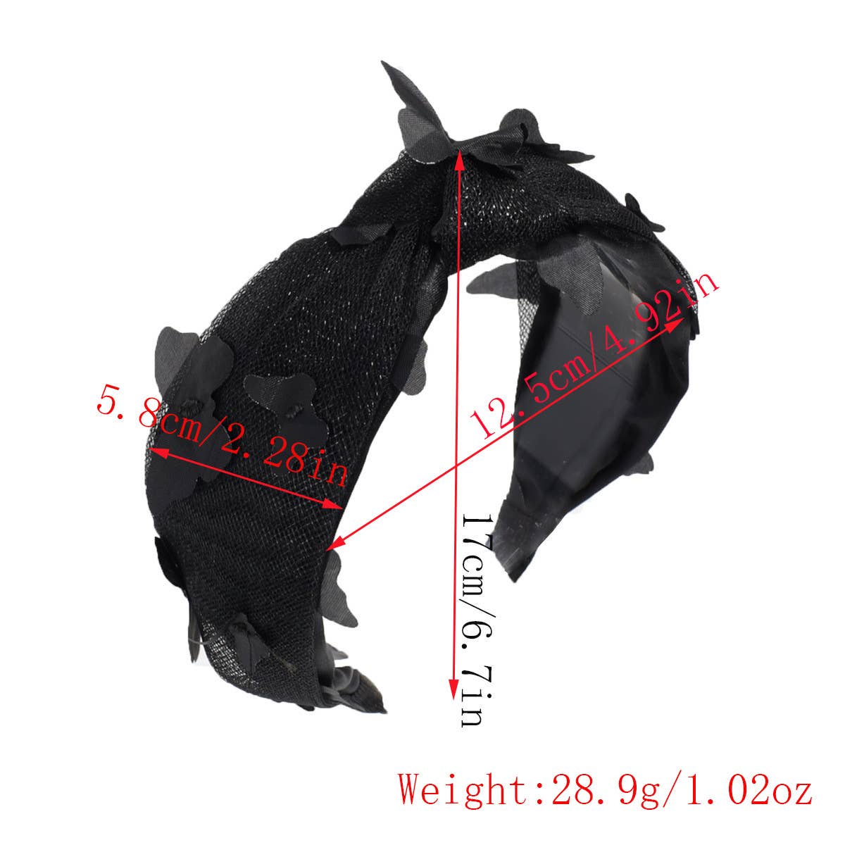 FRESH BUTTERFLY WIDE-RIM KNOTTED HEADBAND