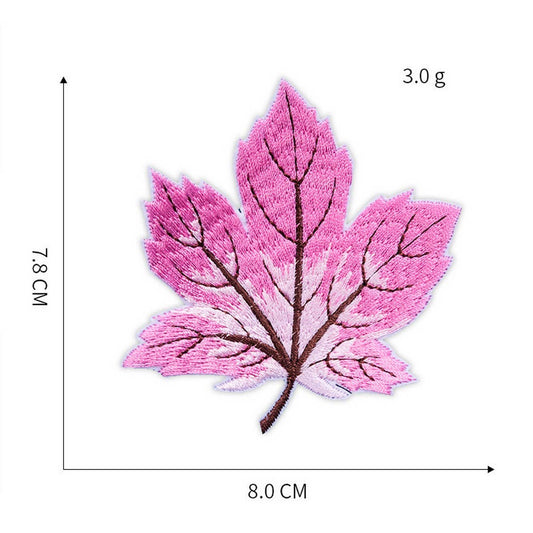 NEW MAPLE LEAF EMBROIDERY CHILDREN'S CLOTH PATCH