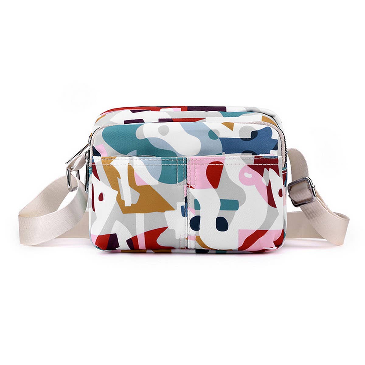 NYLON LARGE CAPACITY SHOULDER MESSENGER BAG_CWAB3487