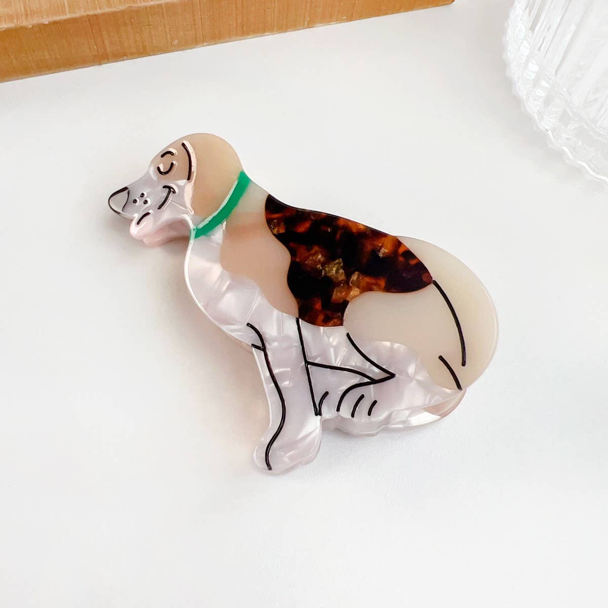 DOPAMINE CUTE BEAUTIFUL CARTOON DOG HAIRPIN_CWAHA1496