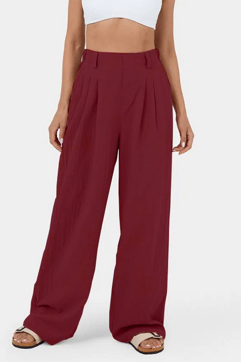 WOMEN HIGH WAIST LONG PANTS_CWBLP0351