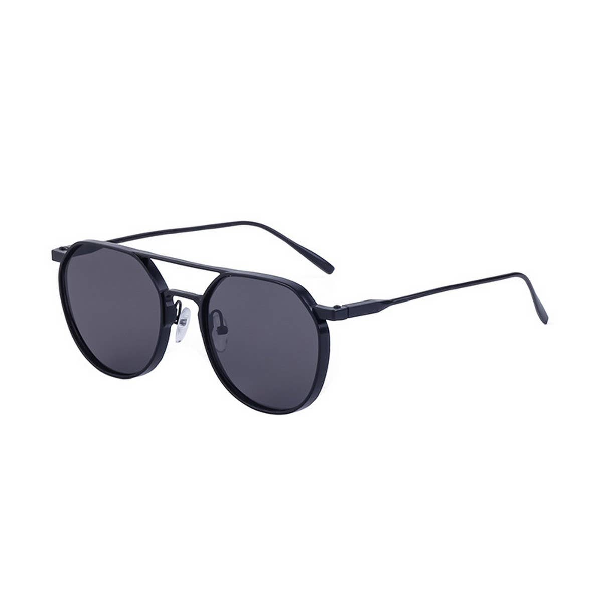 OVAL FRAME SUNGLASSES METALDOUBLE BRIDGESUNGLASSES_CWASG0560