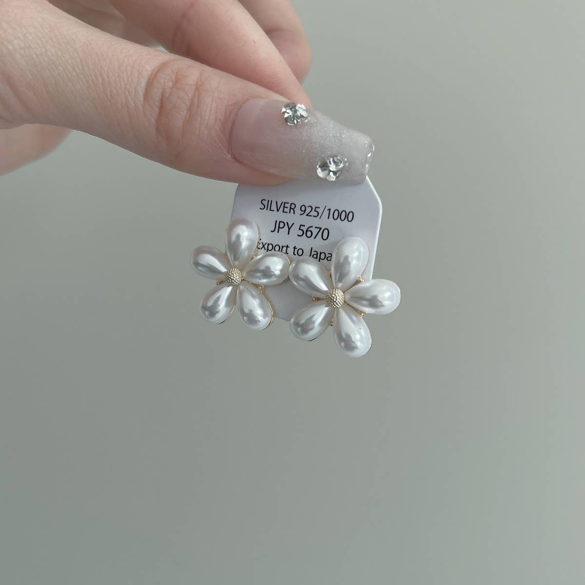 FRESH PEARL PEACH BLOSSOM EARRINGS