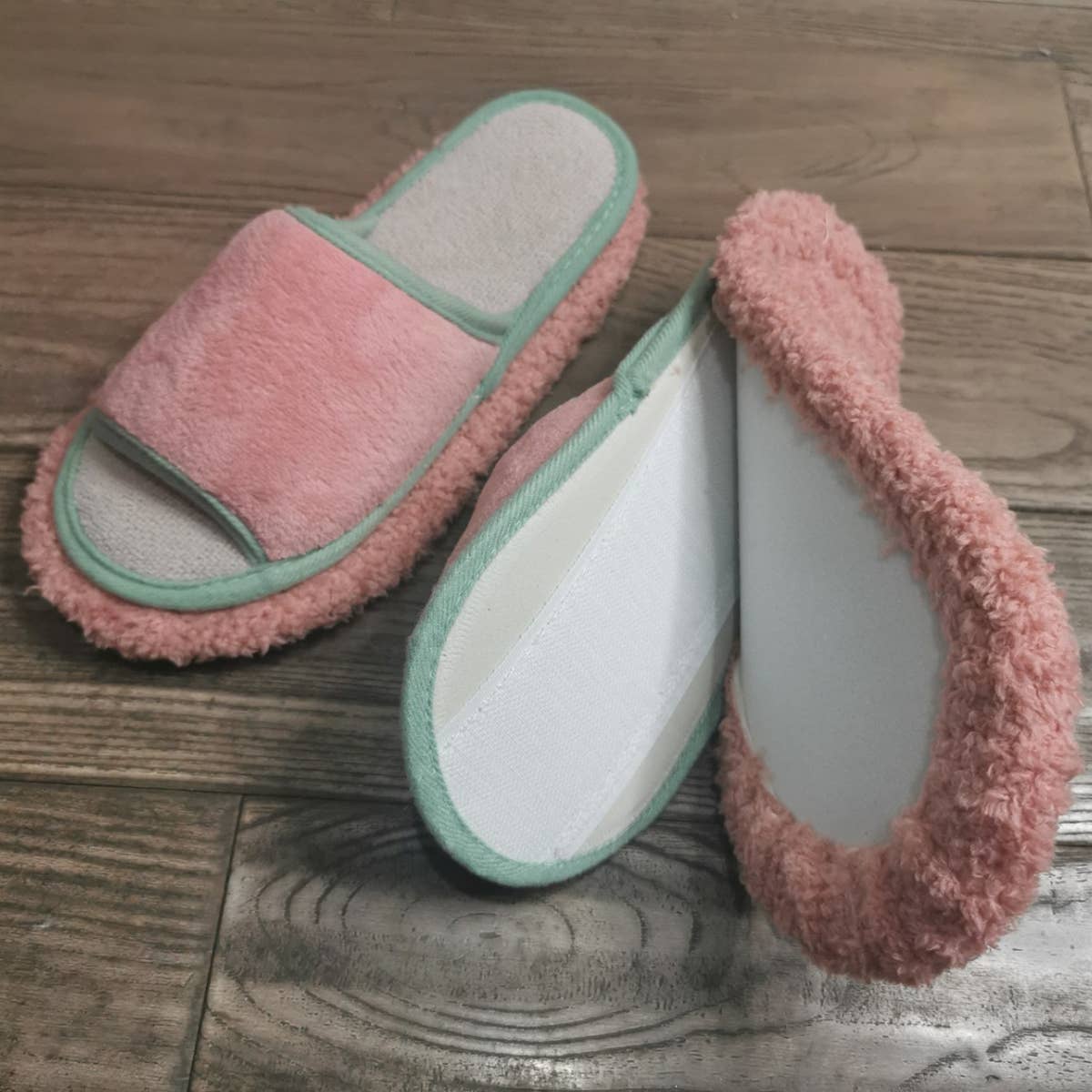 WASHABLE FUNNY MOP SHOES DUSTING CLEANING SLIPPER