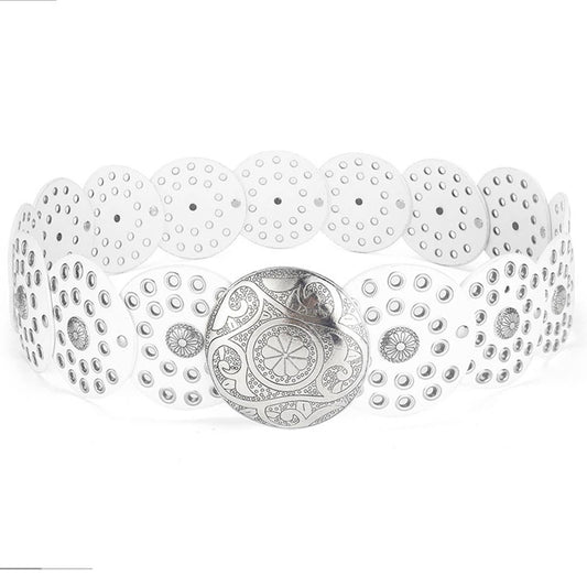 Retro individualistic exaggerated decorative belt