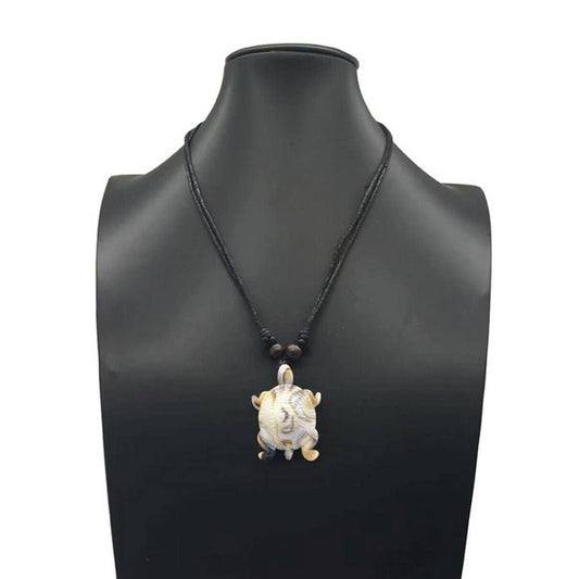ANTIQUE TURTLE NECKLACE PENDANT NECKLACE_CWMM4914