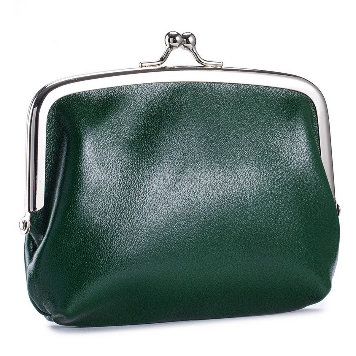 Vintage Leather Coin Wallet ? Double Clip Pouch_CUAB00386