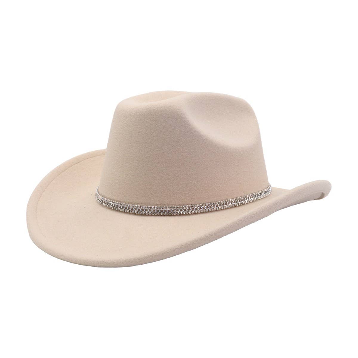 Western Wool Cowboy Fedora Hat for Couples_CWAH04397