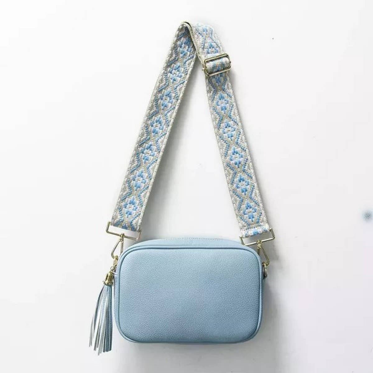 BOHEMIAN SOLID COLOR LEATHER SMALL SQUARE BAG_CWAB1810