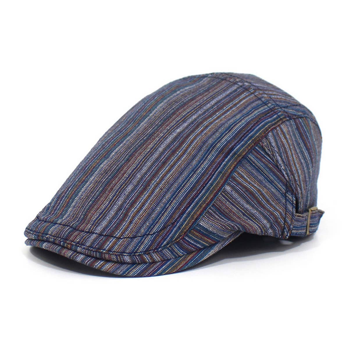 VERSATILE STRIPED TRAVEL FORWARD CAP BERET_CWAB2915