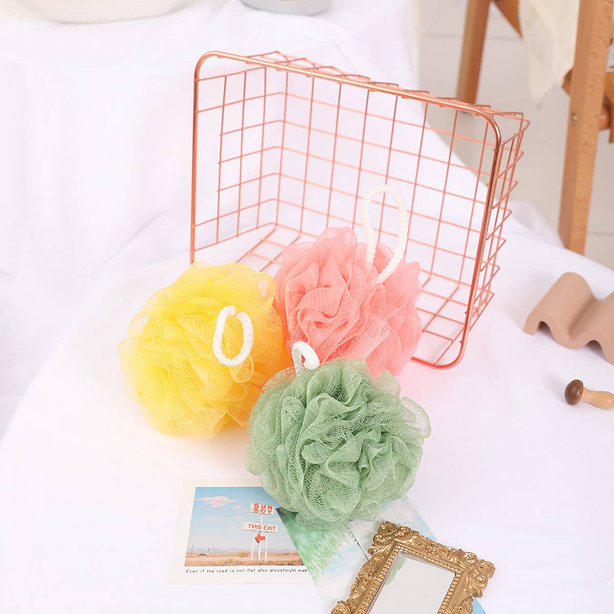 BATH POUF LARGE 50G SOFT AND NON-FRAGILE BATH POUF_CWMM3381