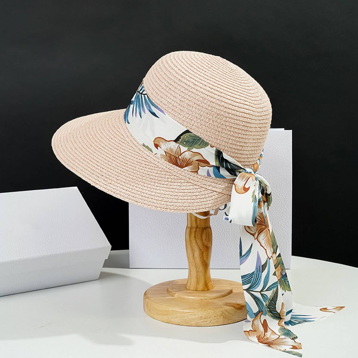 Summer large brim outdoor fashion straw hat_CWAH3405