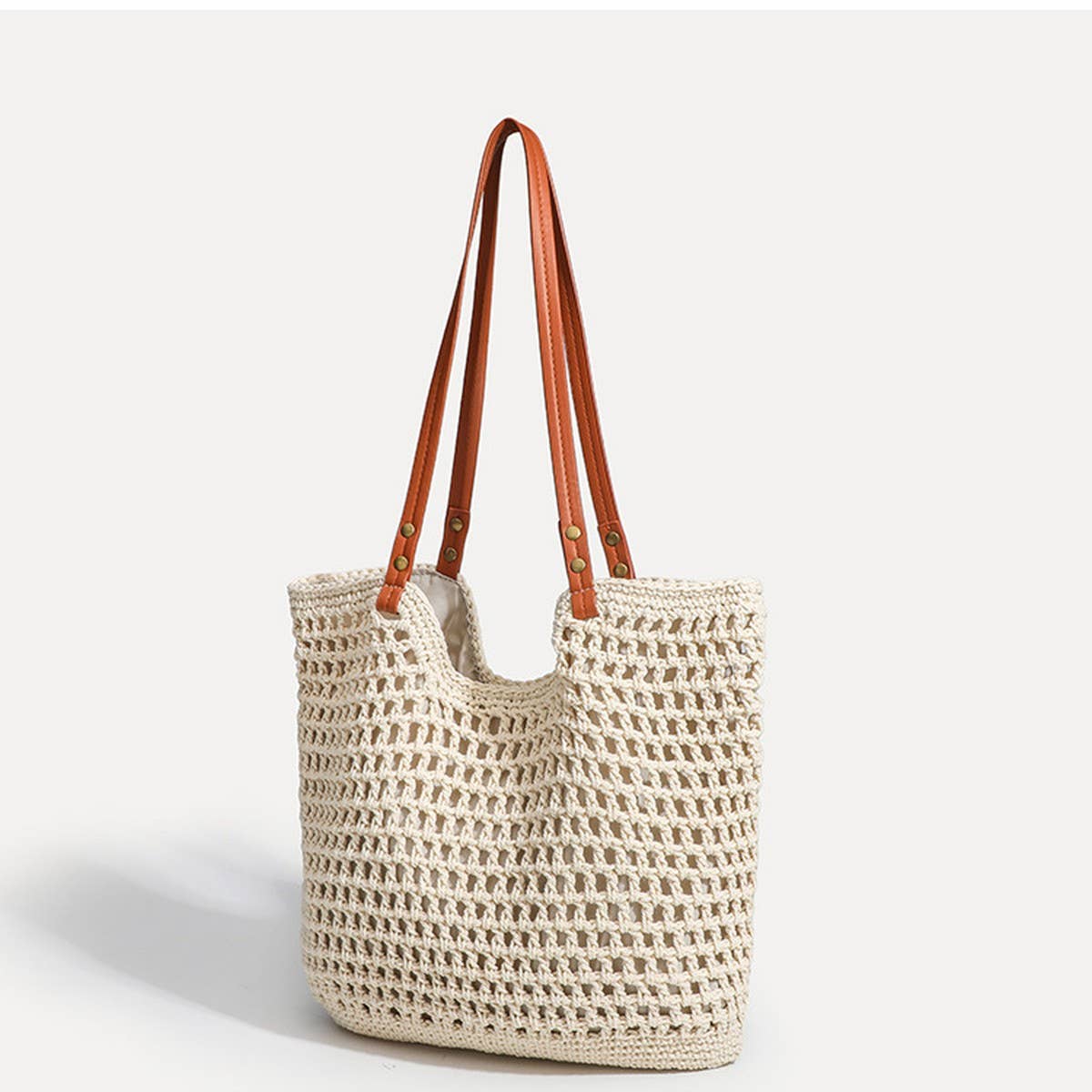 New Large Woven Beach Tote Bag for Summer_CWAB5121