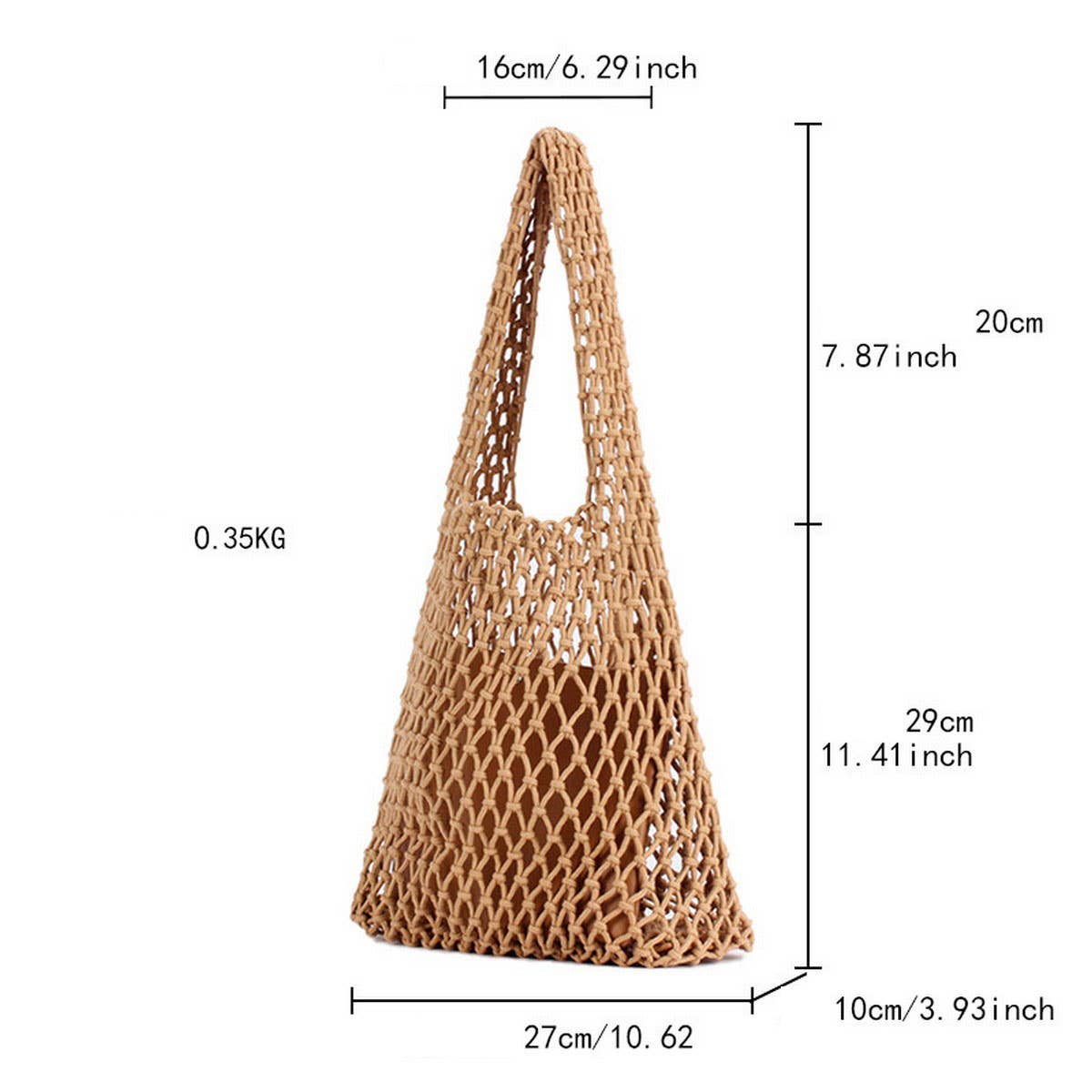 FASHION SOLID COLOR HOLLOW NET HAND-WOVEN BAG_CWAB4691