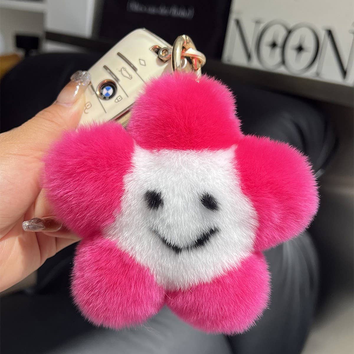 CUTE SMILING LITTLE STAR CAR KEYCHAIN BAG PENDANT