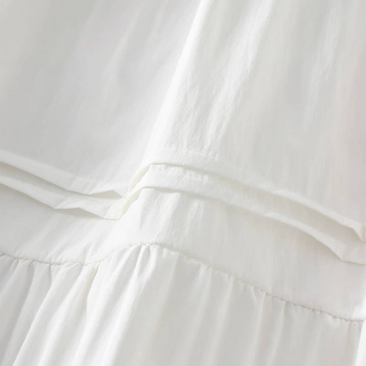 HIGH WAIST MID-LENGTH A-LINE SKIRT