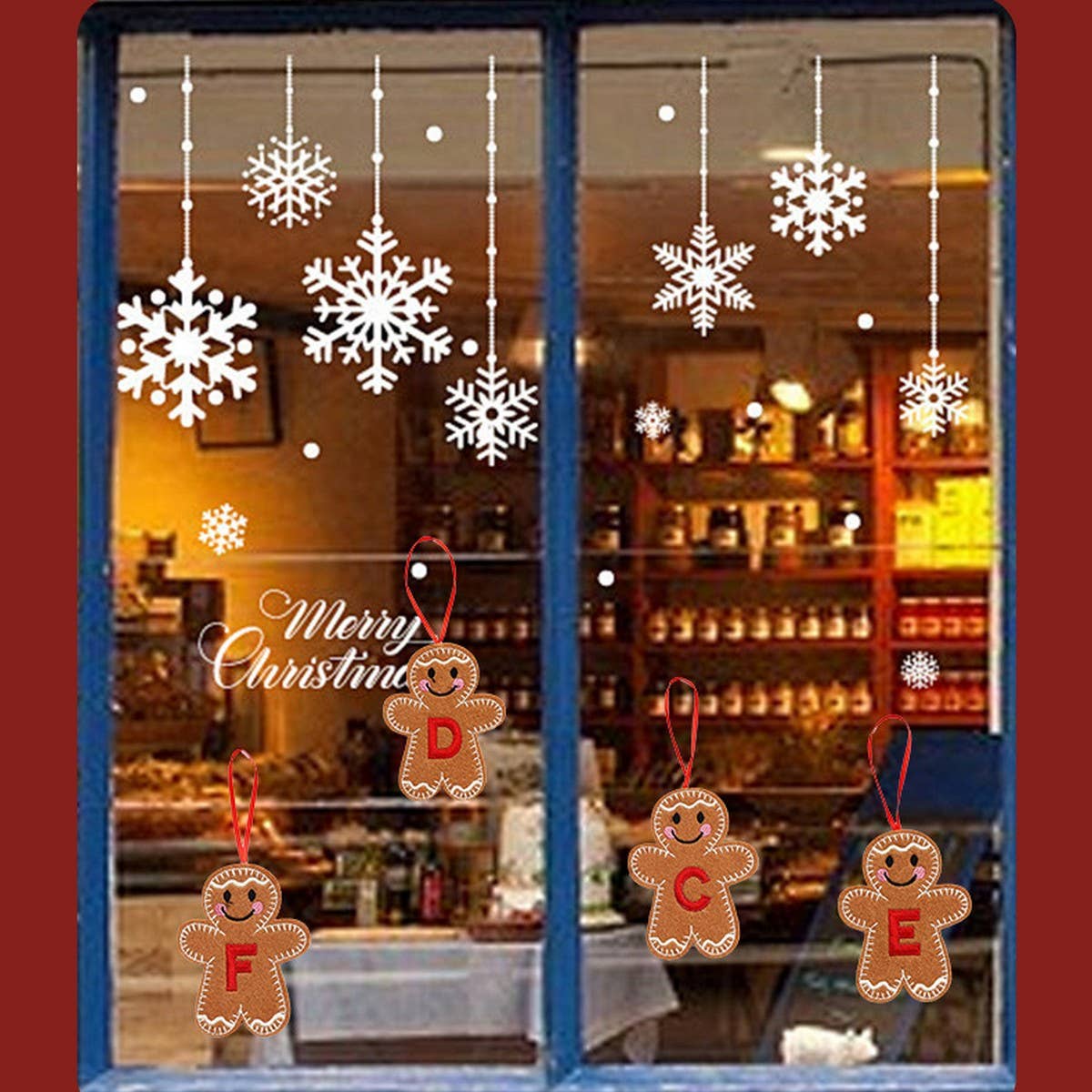 CWMM9399_NEW CHRISTMAS GINGERBREAD MAN DECORATION PENDANT