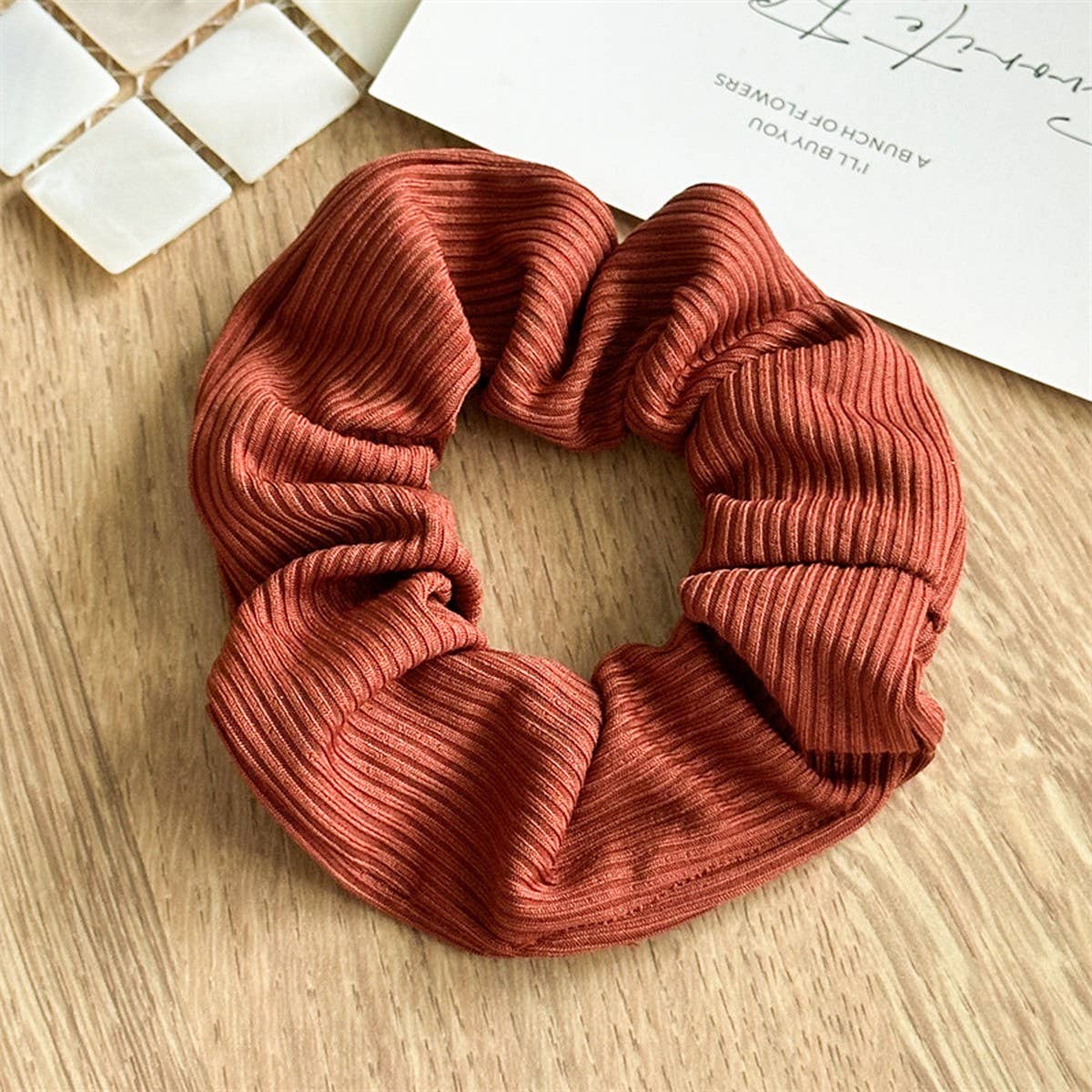 MORANDI COLOR STRIPED SIMPLE HAIR BAND