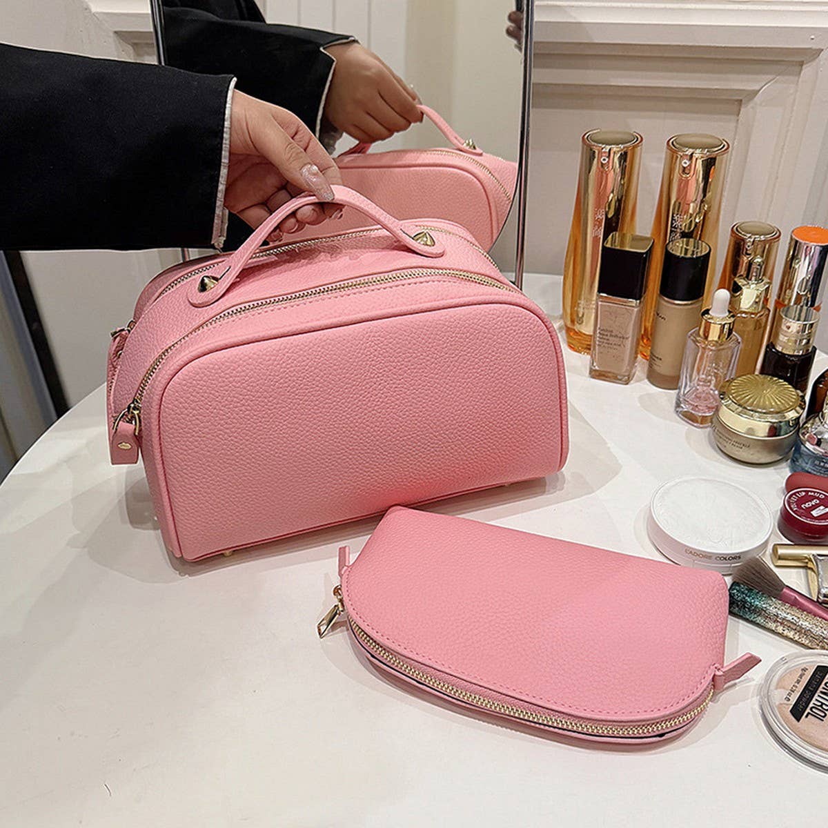 NEW LARGE CAPACITY MOTHER-AND-CHILD COSMETIC BAG_CWAB4392