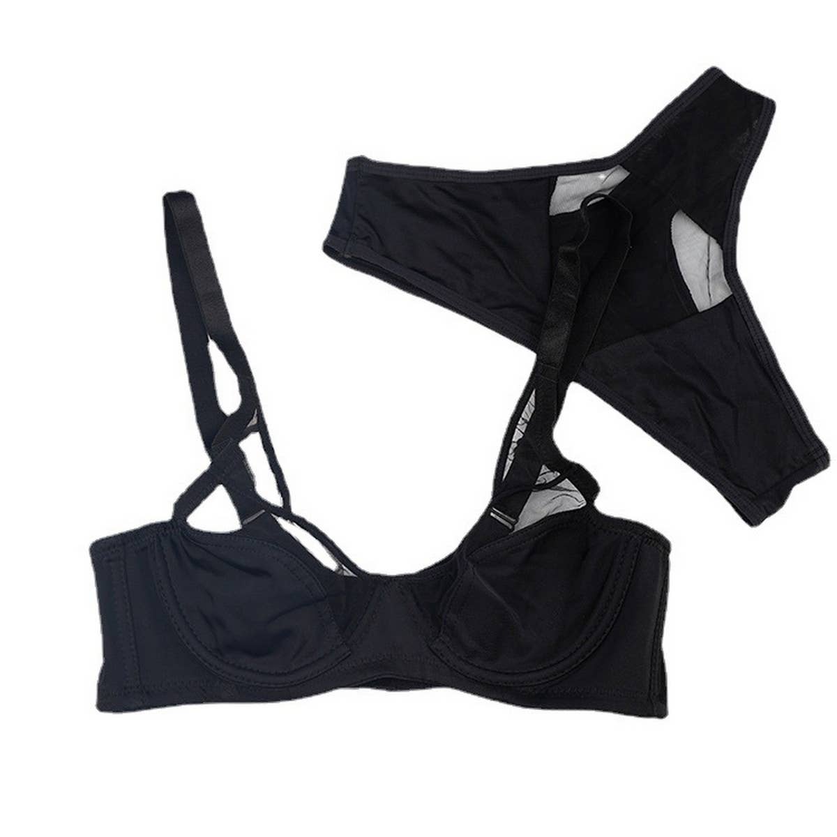 WOMEN LACE ADJUSTABLE SEXY UNDERWEAR SET