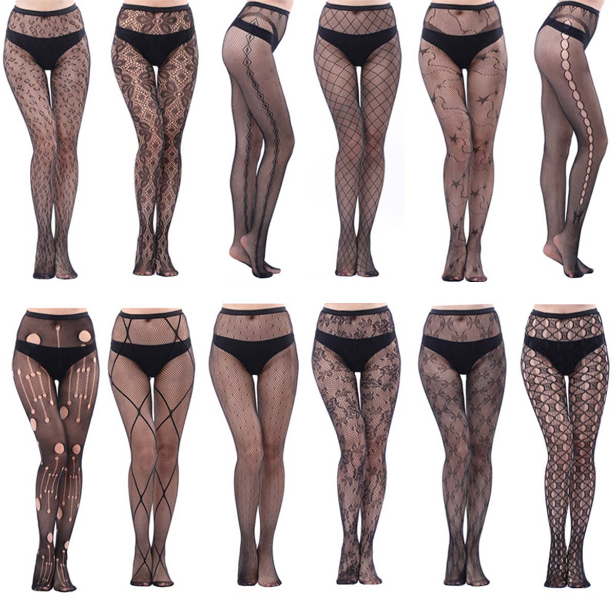 HIGH WAIST TIGHTS FISHNET STOCKINGS PANTYHOSE