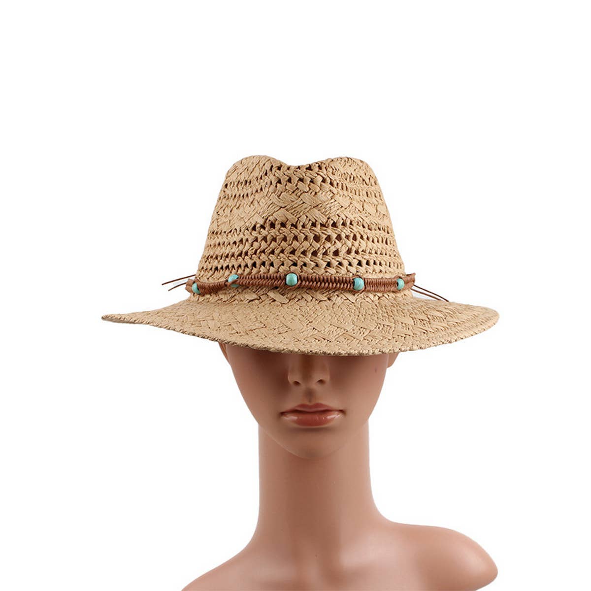 NEW SUNSHADE HAND-KNITTED PANAMA HAT_CWAH1194