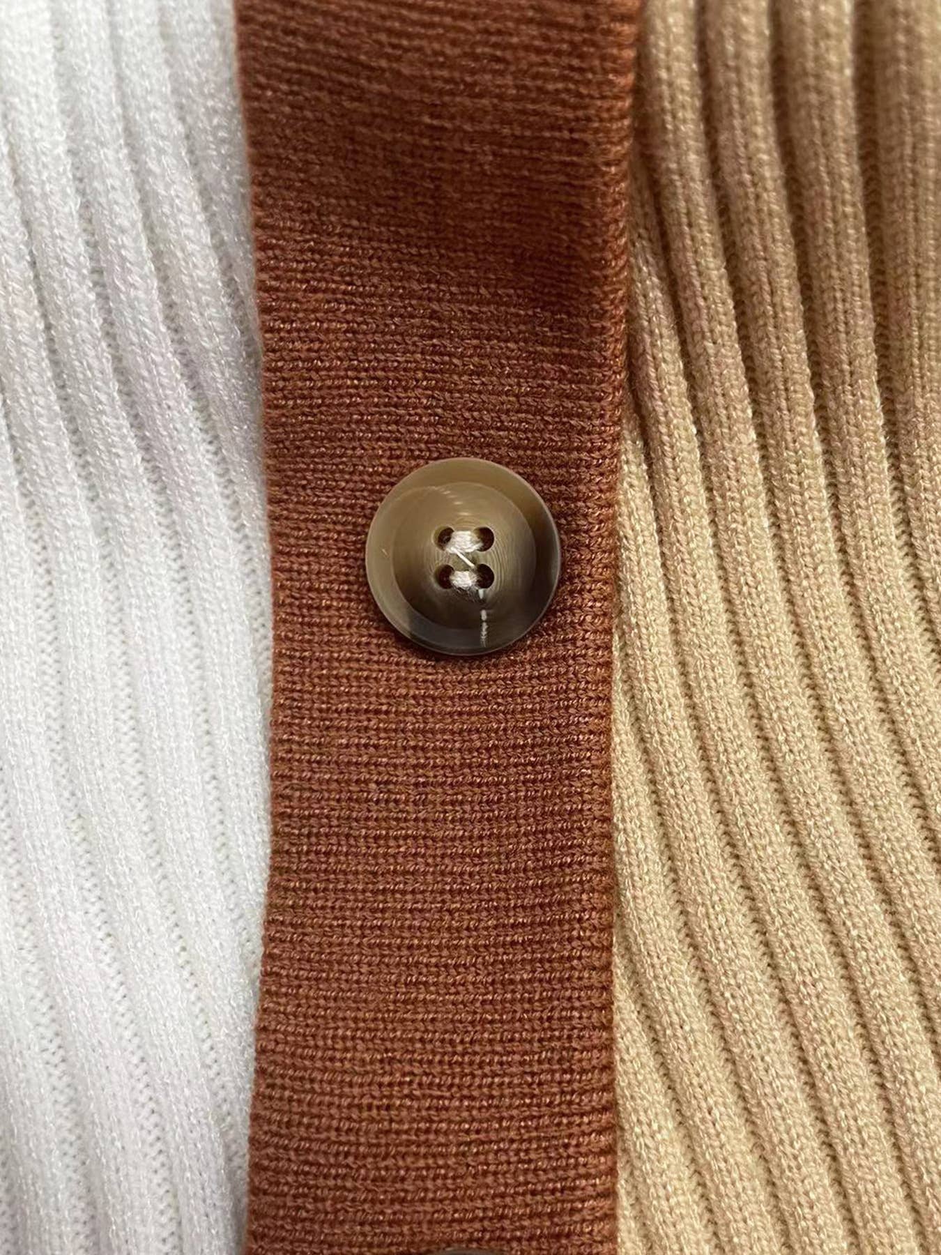 VINTAGE V-NECK IRREGULAR PERSONALITY SWEATER