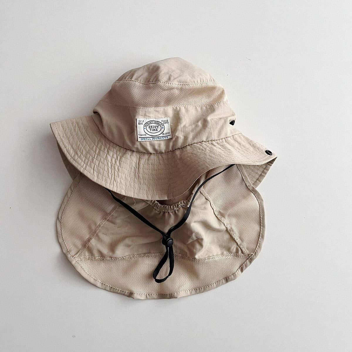 REMOVABLE CHILDREN'S COLOR-BLOCK BUCKET HAT_CWAH2870