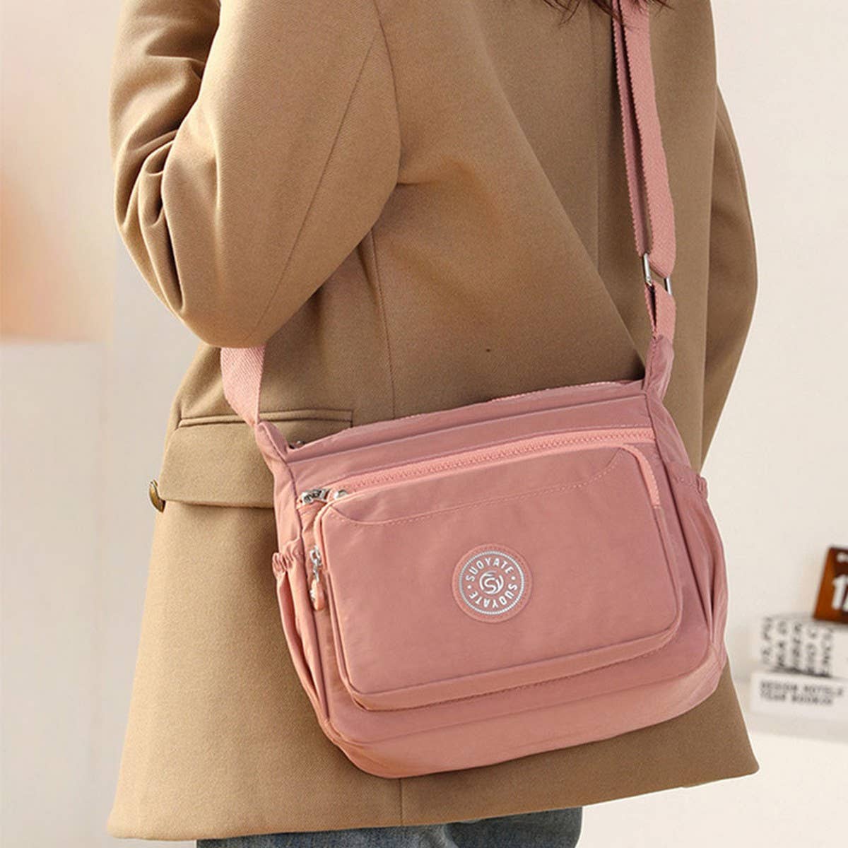 OXFORD CLOTH FASHIONABLE CROSSBODY SHOULDER BAG_CWASC1746
