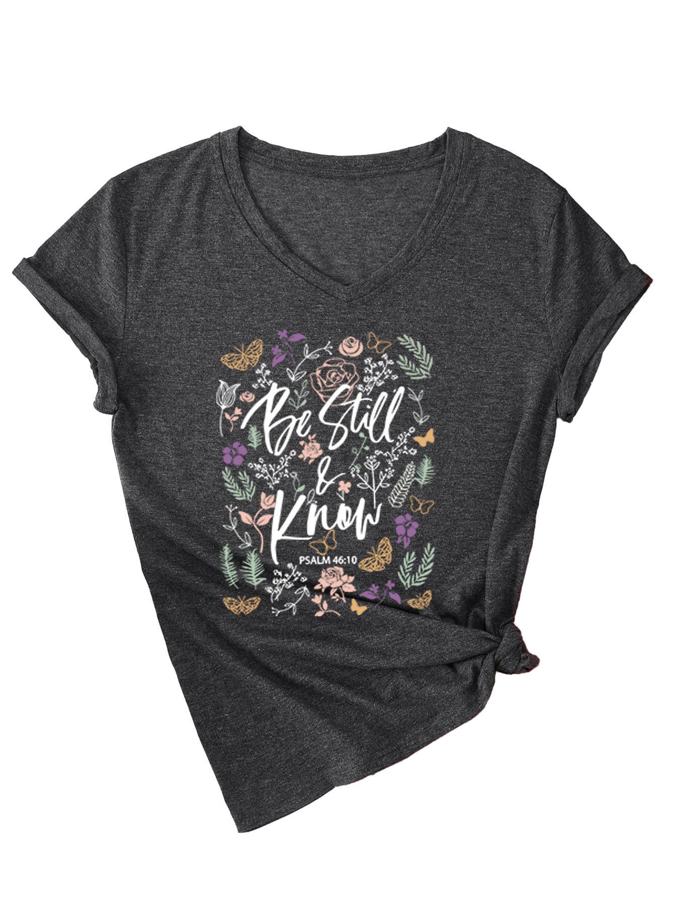 V-neck be still know short-sleeved T-shirt