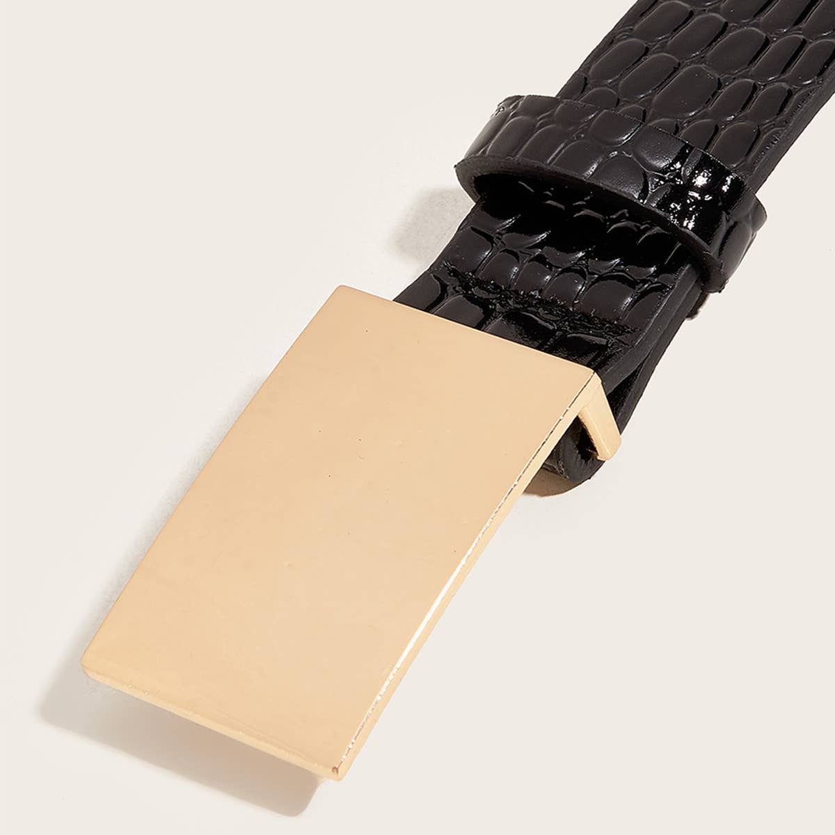 VERSATILE SIMPLE SQUARE BUCKLE BELT_CWABE0450