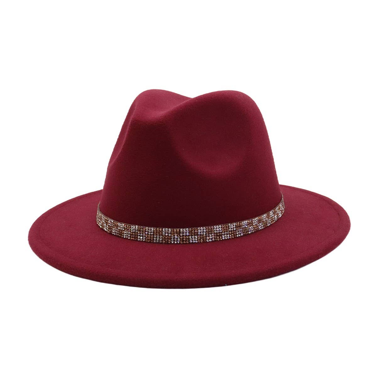 Unisex Vintage Wool FedoraHat British Ethnic Style_CWAH04392