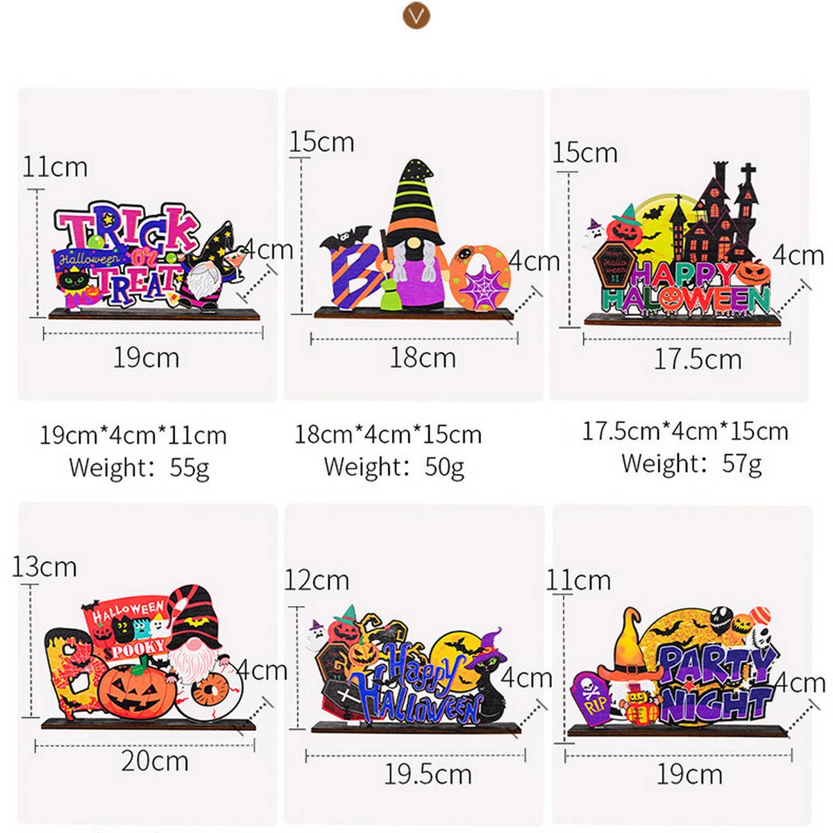 HALLOWEEN WOODEN DECORATIONS FOR HOME