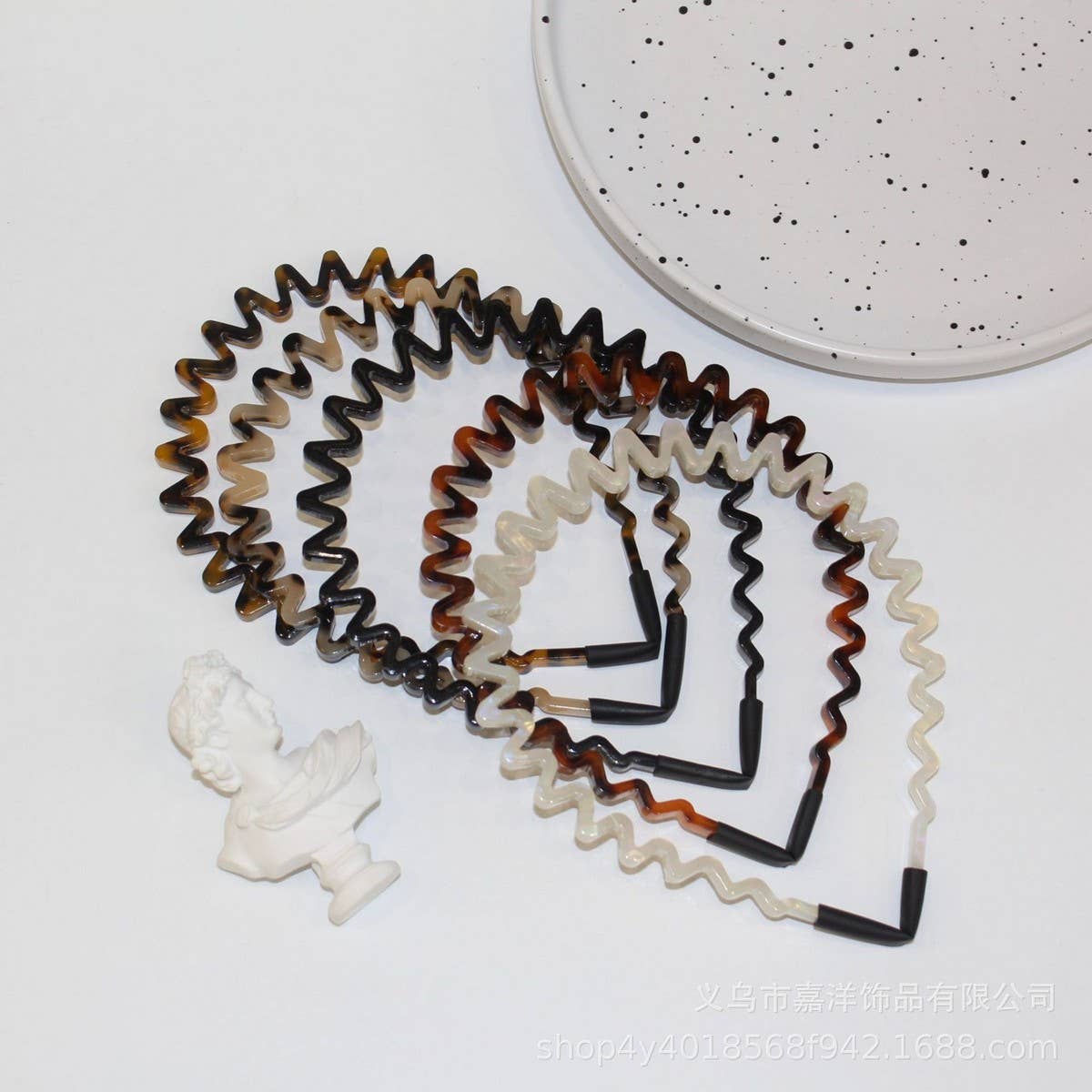 HIGH TOP WAVE LIGHT LUXURY HEADBAND