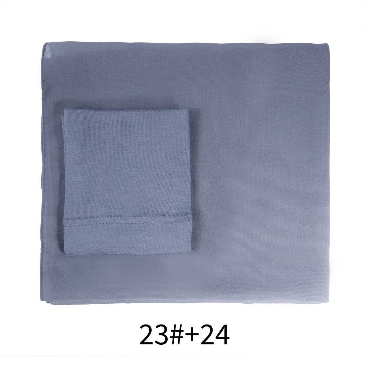 TWO-PIECE CHIFFON SHAWL AND HEADSCARF