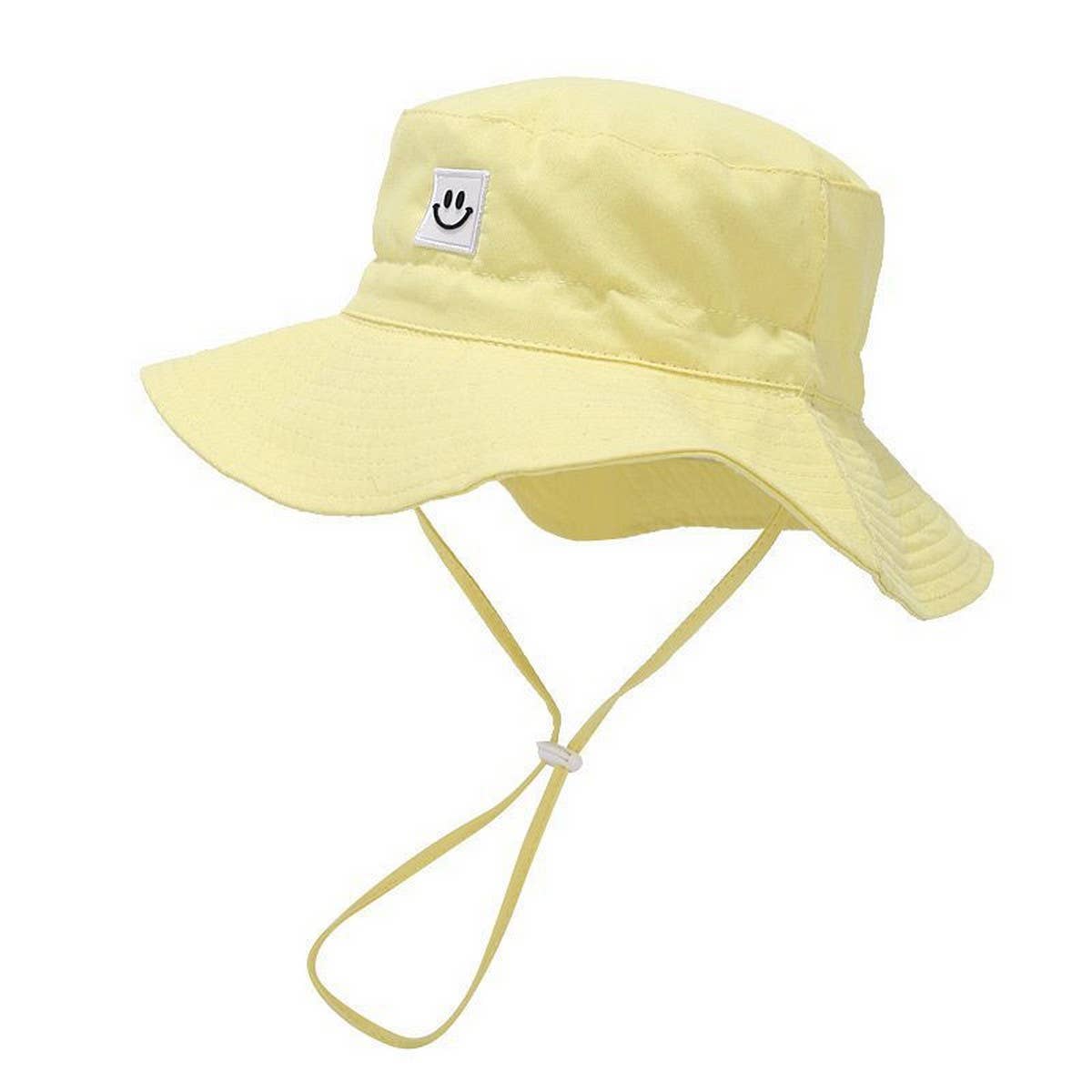 Kids Smiley Face Quick-Dry Sun Hat for Summer_CWAH3785