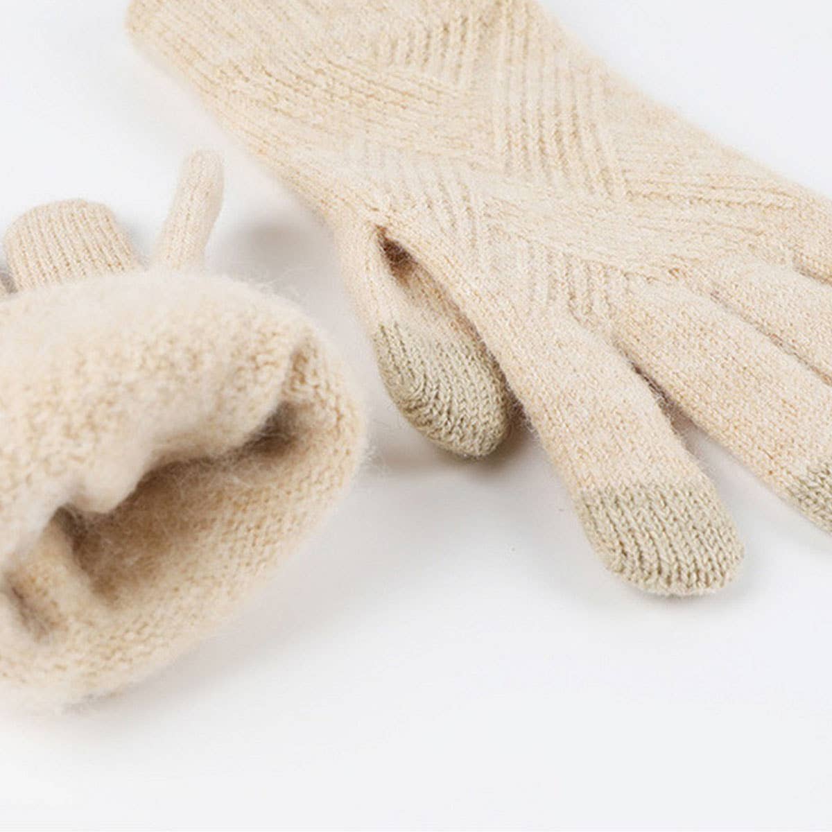 NEW SOLID COLOR WOOL KNITTED WARM THREE-PIECE SUIT_CWMM2776