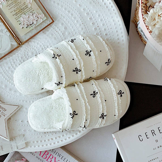 NEW STYLE HOME WARM PLUSH NON-SLIP COTTON SLIPPERS_CWMM2952