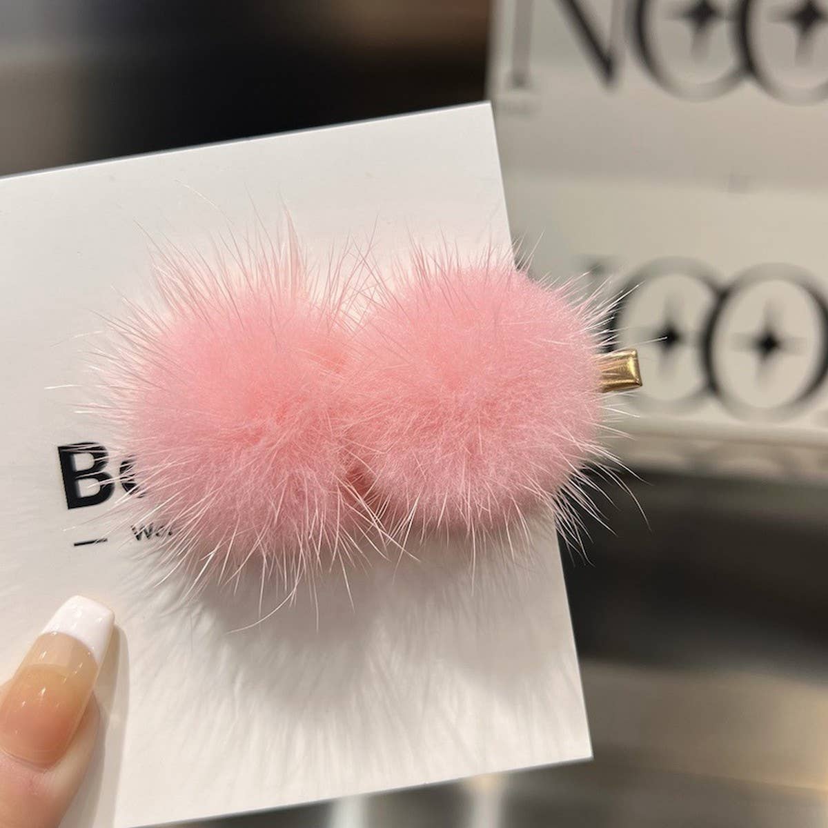 CUTE FURRY HAIRPIN DUCKBILL CLIP BANGS HAIRPIN