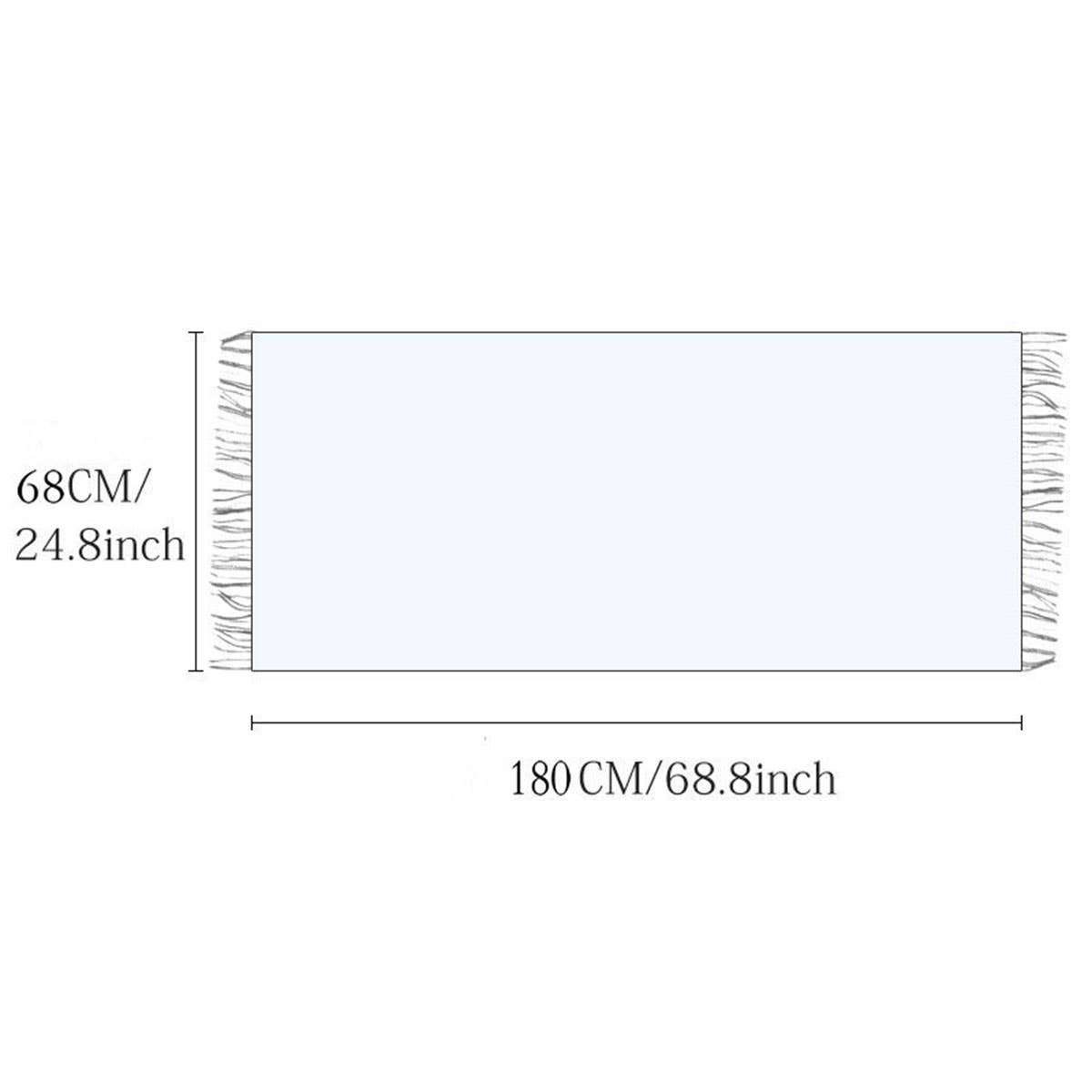 Women's Double Face Plaid Scarf - Winter Warmth