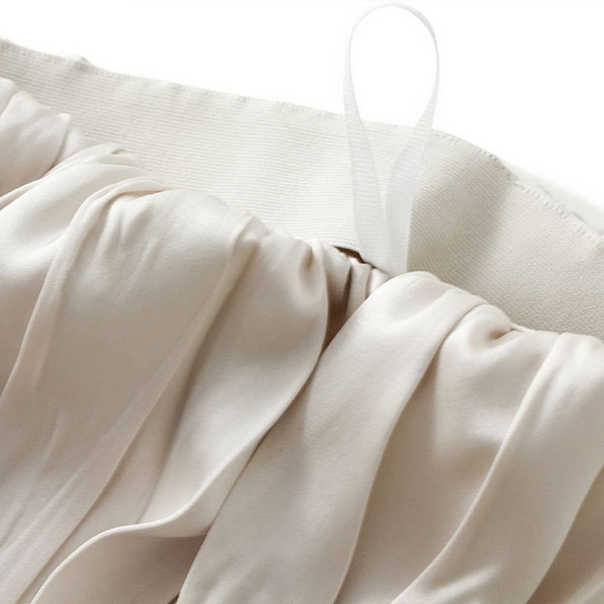 FLOWING PLEATED A-LINE SKIRT WITH WIDE SWING