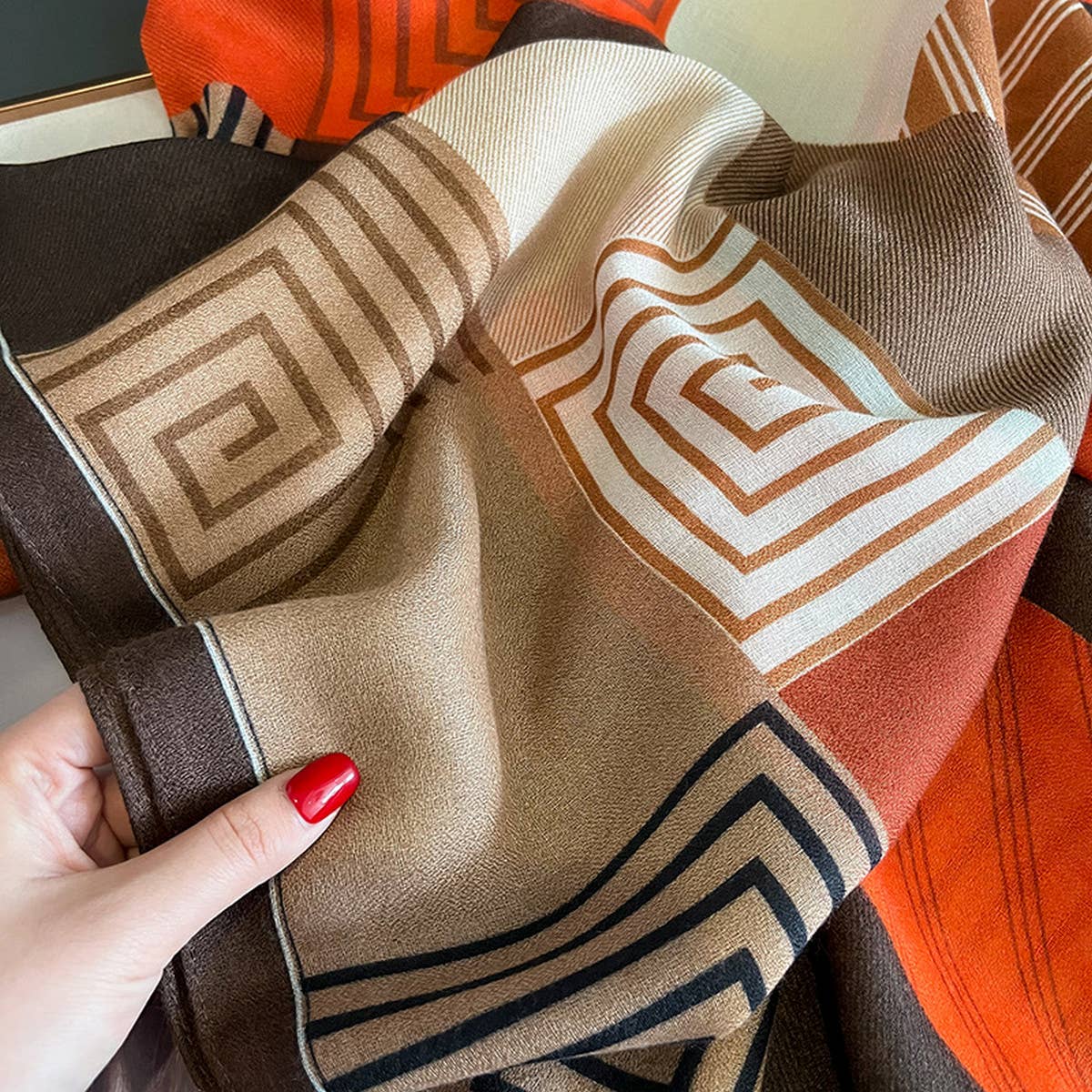 New Winter Plaid Scarf for Women - Warm&Versatile_CWASC0592