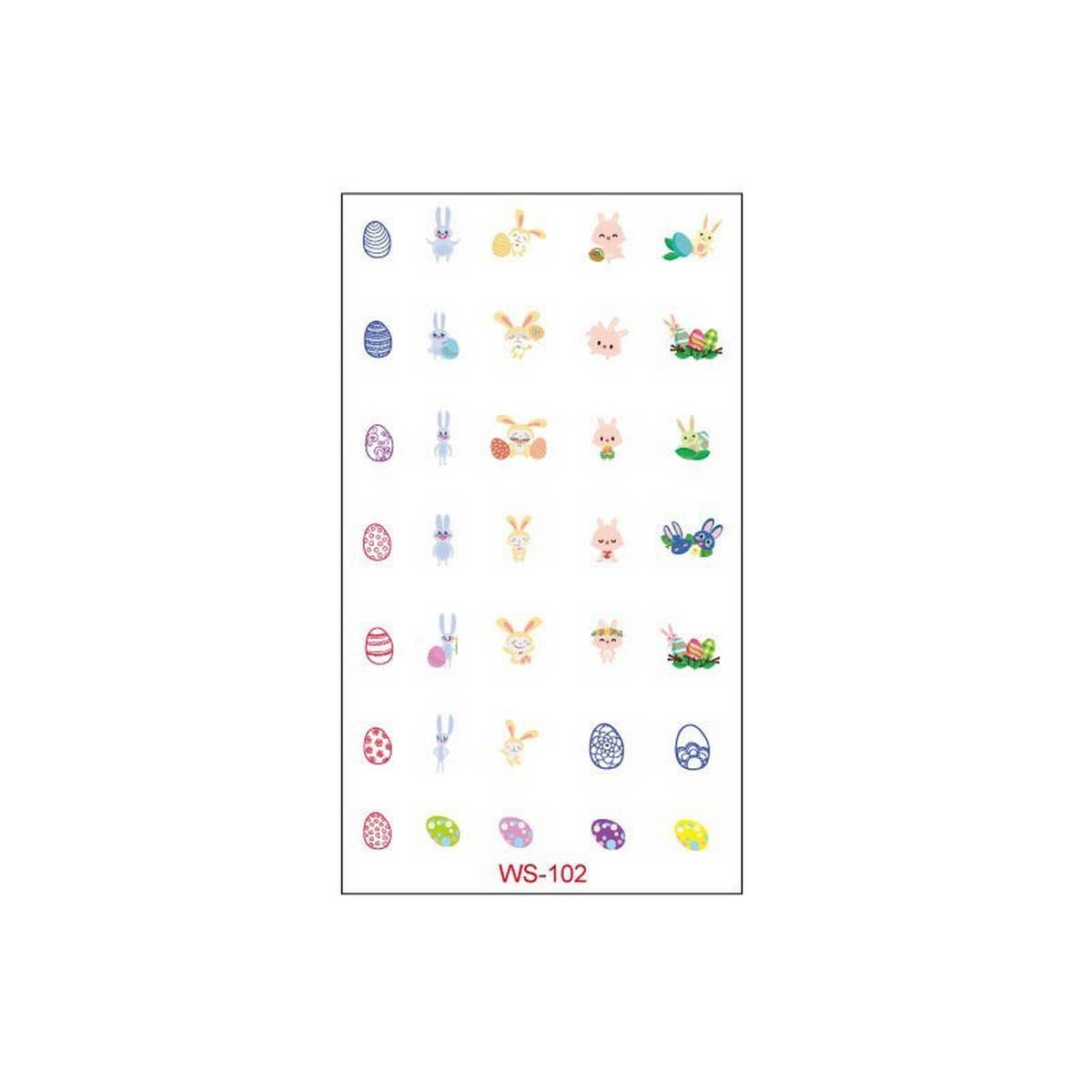 Easter Egg & Bunny Tattoos ? Kids Waterproof Set