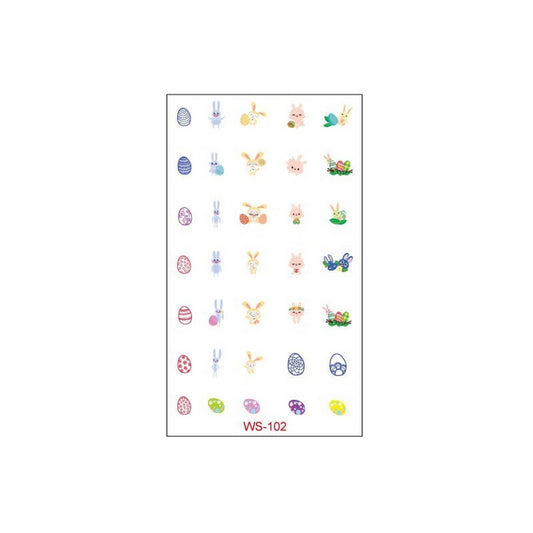 Easter Egg & Bunny Tattoos ? Kids Waterproof Set