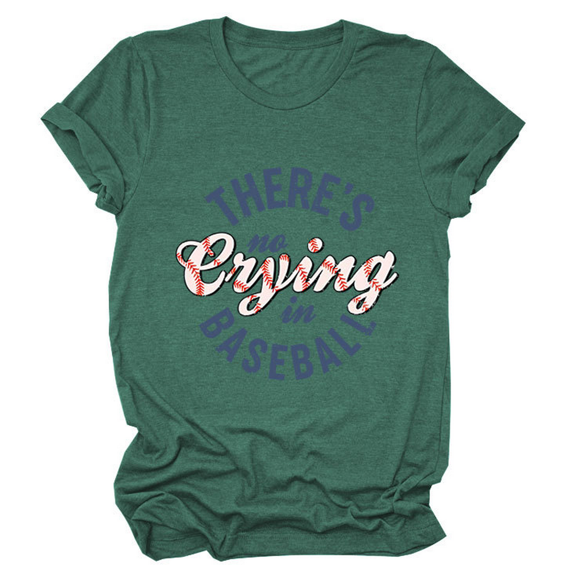 Women??¢s ?œNo Crying in Baseball??Graphic Teep_CWTTSL0481