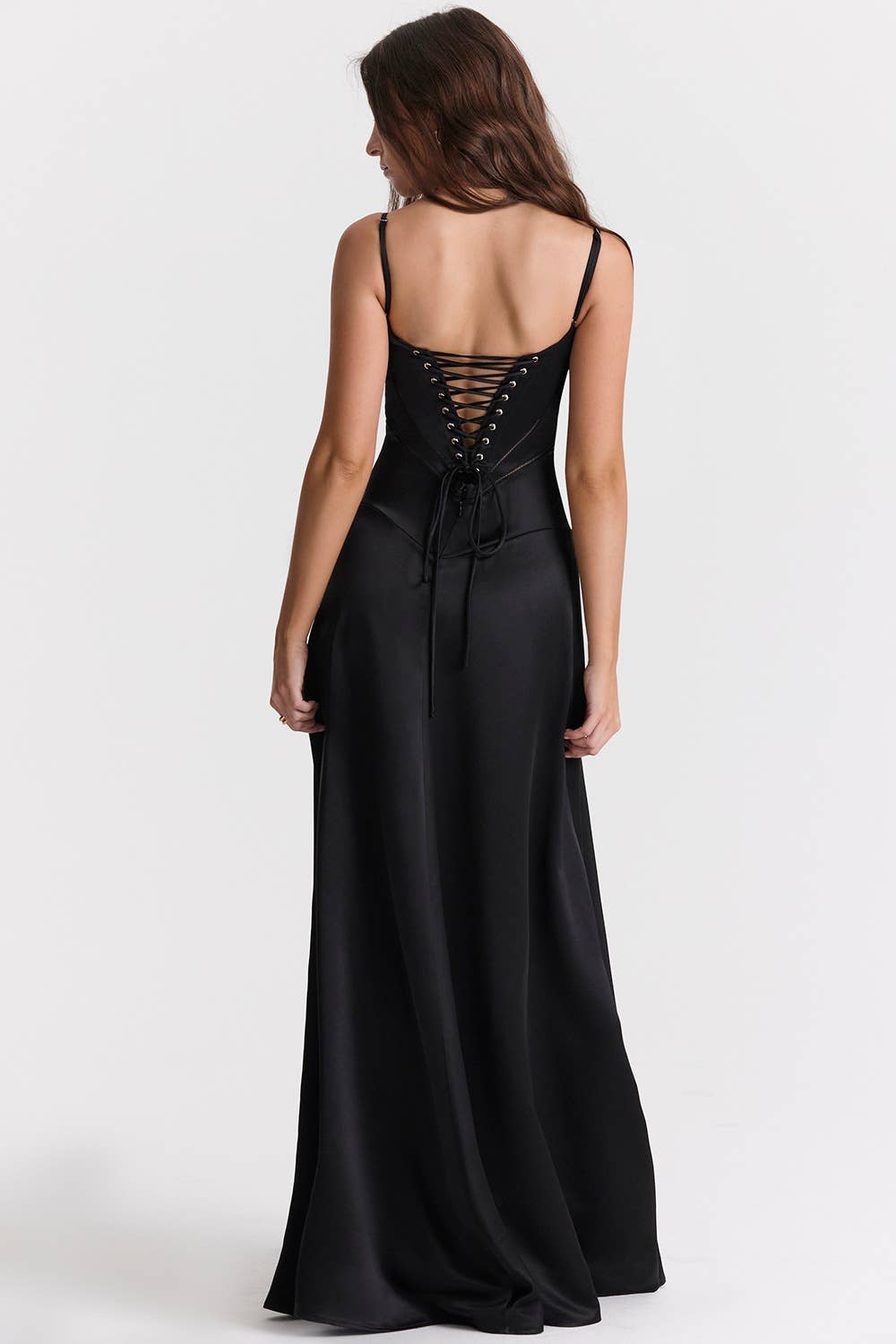 Sexy halter slim backless solid color long dress
