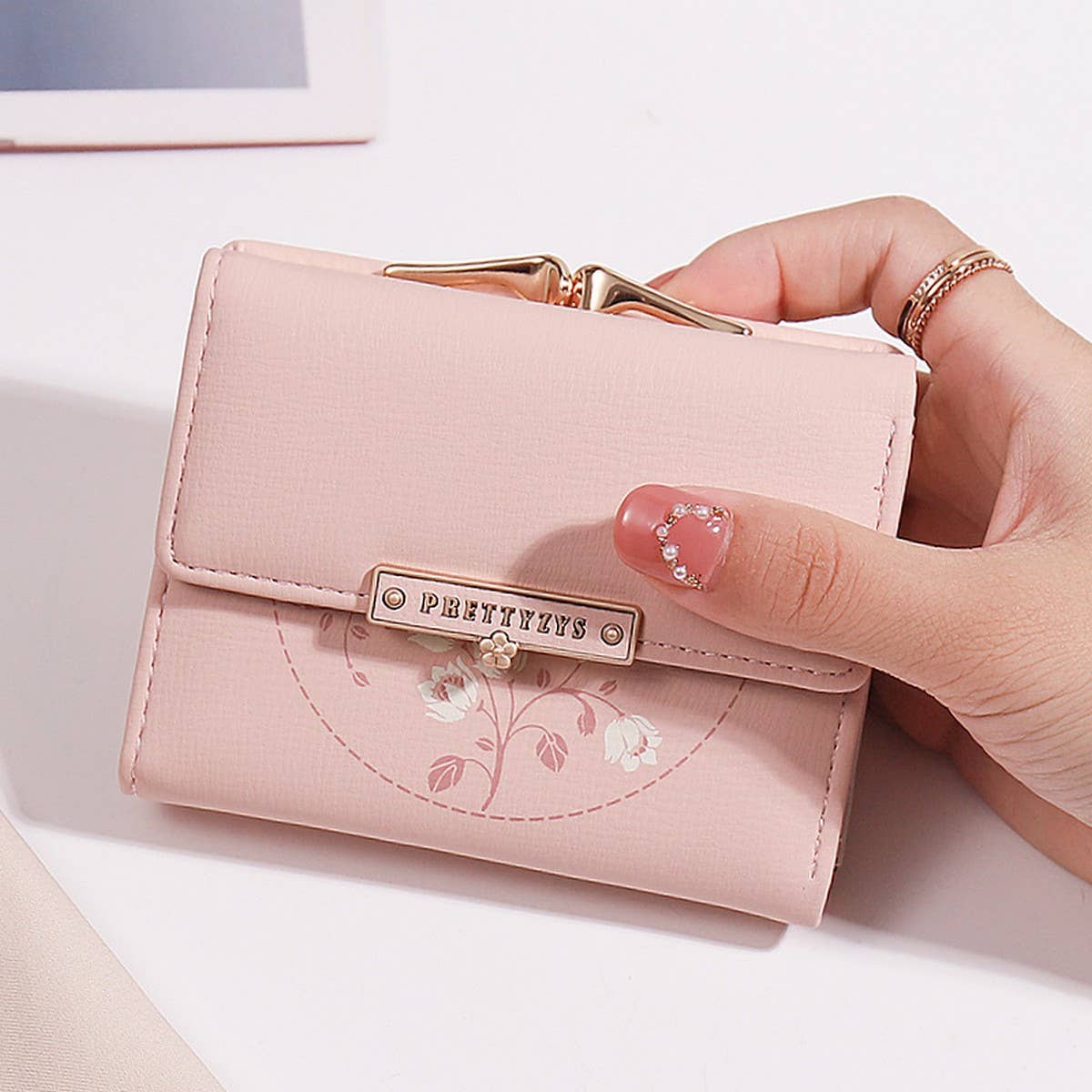 NEW PRINTED MINI TRIFOLD MULTIFUNCTIONAL WALLET_CWAB2556