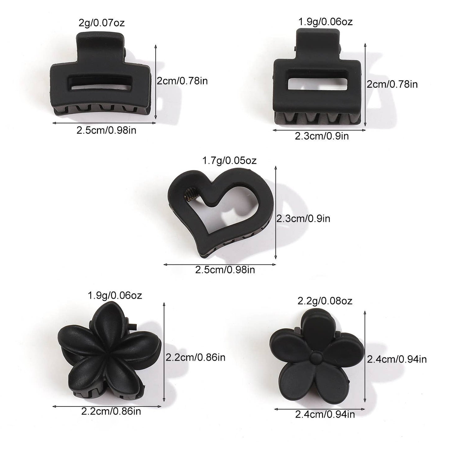Twelve sets of high-end small hair clips